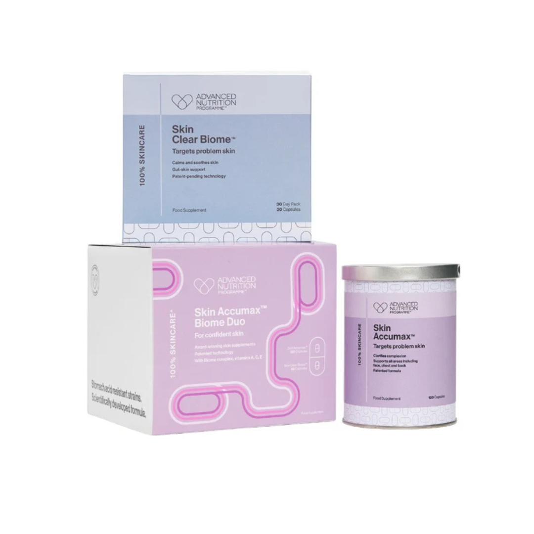 Advanced Nutrition Programme Skin Accumax Biome Duo with Skin Accumax and Skin Clear Biome