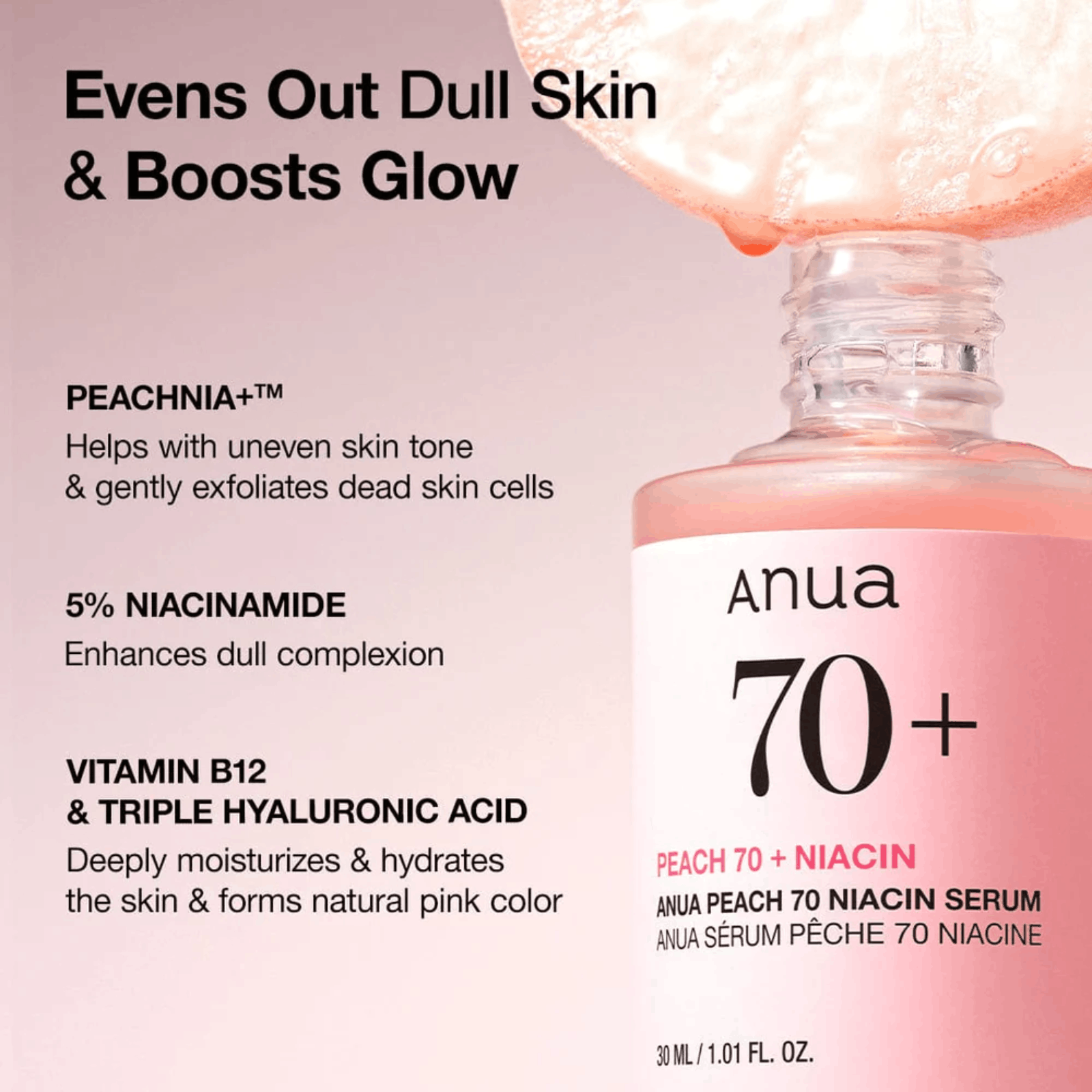 Anua Peach 70 Niacinamide Serum