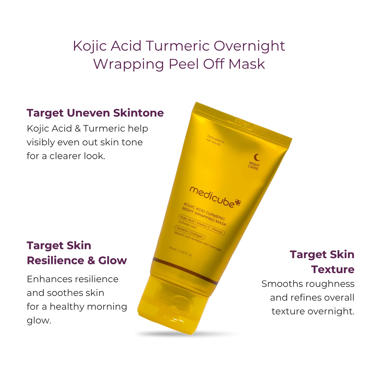 Medicube Kojic Acid Turmeric Overnight Wrapping Mask