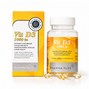 Pharma Plus Vit D3 1000 IU 60 Soft Capsules